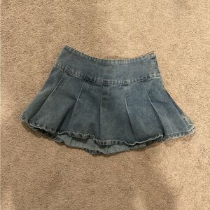 Denim Mini Skirt